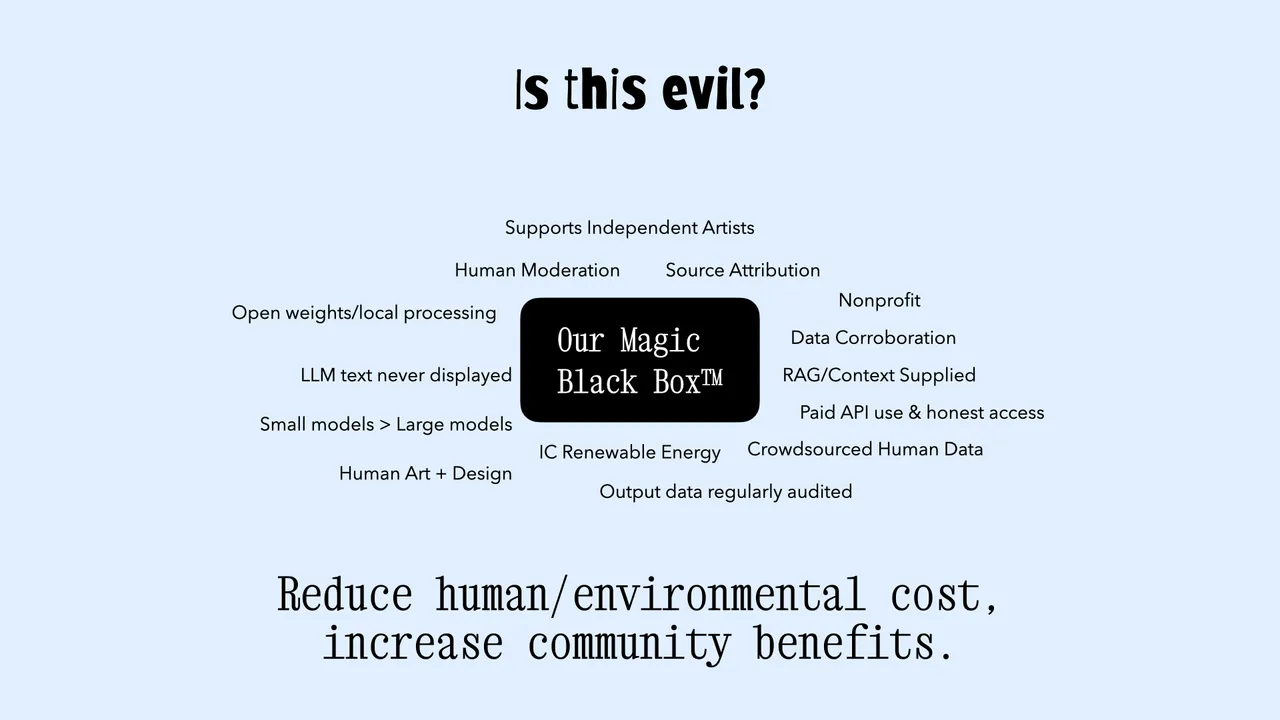 Ethical considerations for our magic black box
